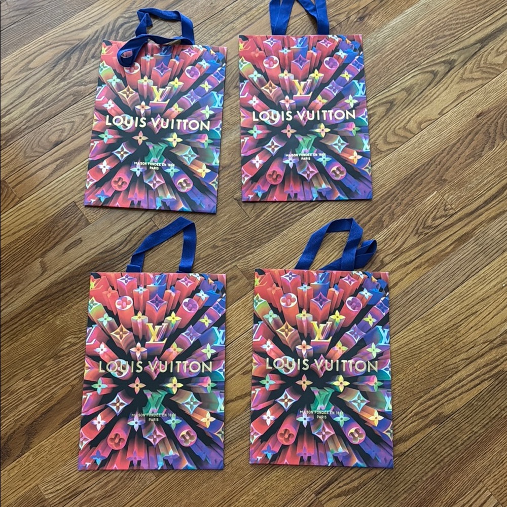Louis Vuitton Holiday Shopping Gift Bags lot of 4